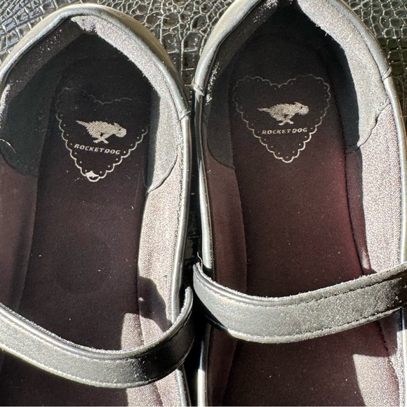 Rocket Dog Black Sparkly Mary Jane Flats Size 7.5 - Picture 3 of 10